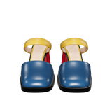 Pleated Heel Mule