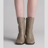 Pleated Heel Boot